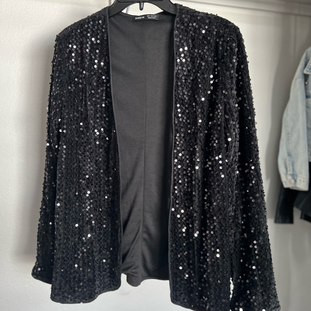 Sequin Black blazer